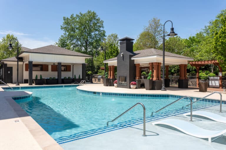 Enjoy the resort-style pool at our luxury apartments in Franklin, TN.